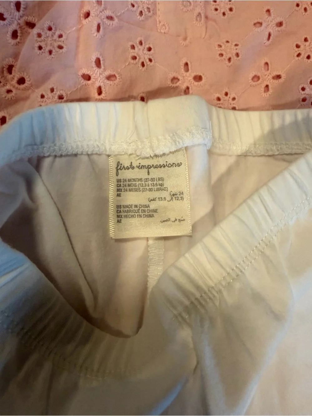 Bundle of Two First Impressions 2-Piece Outfits Size 24 Months